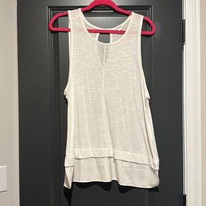 J.Crew flowy white tank